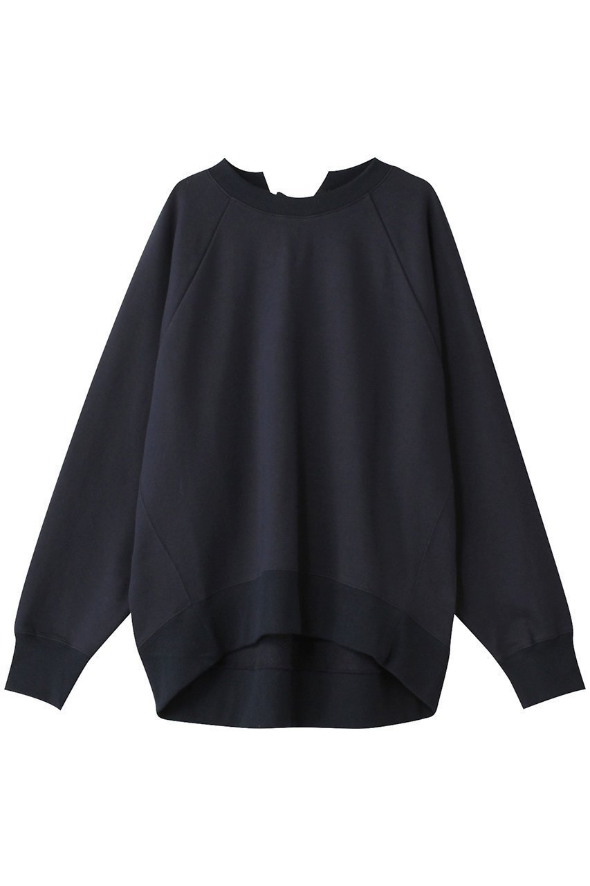【プルミエ アロンディスモン/1er Arrondissement】の【WEB限定カラーあり】【SOLto】レースアップスウェット インテリア・キッズ・メンズ・レディースファッション・服の通販 founy(ファニー) 　ファッション　Fashion　レディースファッション　Fashion for Women　トップス・カットソー　Cut & Sew Tops　シャツ・ブラウス・オフィスカジュアル　Elegant Blouses & Button-Ups　レディースパーカー・カジュアルフーディー　Casual Hoodies & Sweatshirts　ロングTシャツ・Tシャツ　Longline T-Shirts & Tees　スウェット・クルーネックトップス　Sweatshirts & Crewnecks / Relaxed Fit Sweat Tops　カットソー・ベーシックTシャツ　Cut-and-Sewn Tops / Stretch Tees & Basics　レース　Lace, Lace Fabric　ネイビー|ID: prp329100004172687 ipo3291000000032894952