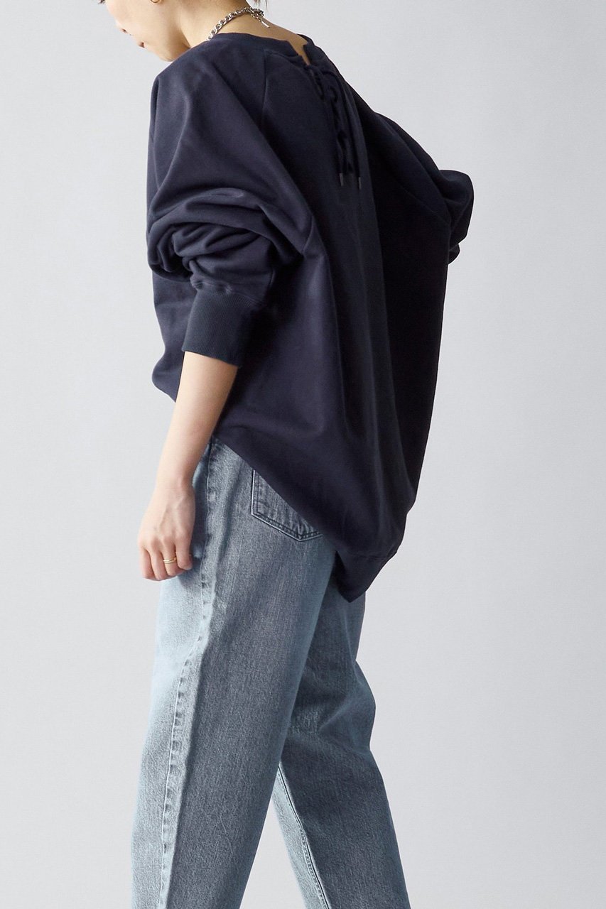 【プルミエ アロンディスモン/1er Arrondissement】の【WEB限定カラーあり】【SOLto】レースアップスウェット 人気、トレンドファッション・服の通販 founy(ファニー) 　ファッション　Fashion　レディースファッション　Fashion for Women　トップス・カットソー　Cut & Sew Tops　シャツ・ブラウス・オフィスカジュアル　Elegant Blouses & Button-Ups　レディースパーカー・カジュアルフーディー　Casual Hoodies & Sweatshirts　ロングTシャツ・Tシャツ　Longline T-Shirts & Tees　スウェット・クルーネックトップス　Sweatshirts & Crewnecks / Relaxed Fit Sweat Tops　カットソー・ベーシックTシャツ　Cut-and-Sewn Tops / Stretch Tees & Basics　レース　Lace, Lace Fabric　other-6|ID: prp329100004172687 ipo3291000000032894968