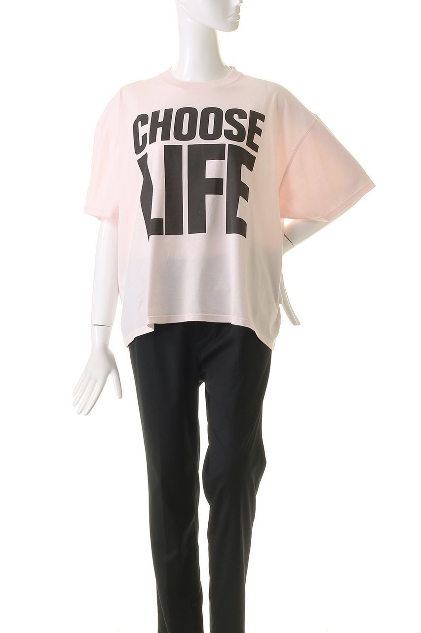 【サードマガジン/THIRD MAGAZINE】の【別注】KATHARINE HAMNETT”CHOOSE LIFE”Tシャツ 人気、トレンドファッション・服の通販 founy(ファニー) 　ファッション　Fashion　レディースファッション　Fashion for Women　トップス・カットソー　Cut & Sew Tops　シャツ・ブラウス・オフィスカジュアル　Elegant Blouses & Button-Ups　ロングTシャツ・Tシャツ　Longline T-Shirts & Tees　カットソー・ベーシックTシャツ　Cut-and-Sewn Tops / Stretch Tees & Basics　ショート　Short, Short Length　スリーブ　Sleeve, Long Sleeve / Short Sleeve　フロント　Front, Front Design　ボトム　Bottoms, Lower Wear　別注　Limited Edition, Custom Order　other-2|ID: prp329100004173244 ipo3291000000032795886