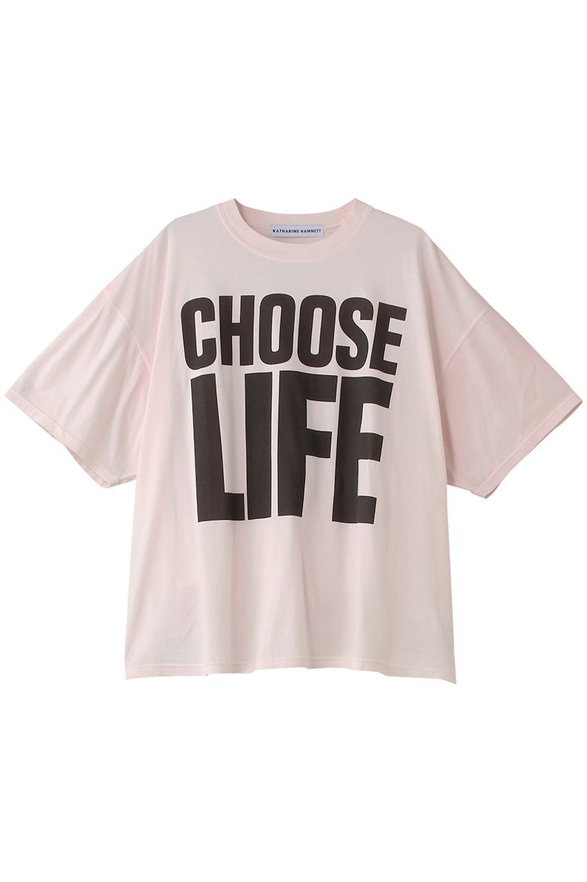 【サードマガジン/THIRD MAGAZINE】の【別注】KATHARINE HAMNETT”CHOOSE LIFE”Tシャツ 人気、トレンドファッション・服の通販 founy(ファニー) 　ファッション　Fashion　レディースファッション　Fashion for Women　トップス・カットソー　Cut & Sew Tops　シャツ・ブラウス・オフィスカジュアル　Elegant Blouses & Button-Ups　ロングTシャツ・Tシャツ　Longline T-Shirts & Tees　カットソー・ベーシックTシャツ　Cut-and-Sewn Tops / Stretch Tees & Basics　ショート　Short, Short Length　スリーブ　Sleeve, Long Sleeve / Short Sleeve　フロント　Front, Front Design　ボトム　Bottoms, Lower Wear　別注　Limited Edition, Custom Order　 other-1|ID: prp329100004173244 ipo3291000000035864317