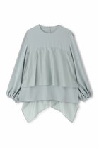 【アドーア/ADORE】のコンパクトサテンブラウス 人気、トレンドファッション・服の通販 founy(ファニー) ファッション Fashion レディースファッション WOMEN トップス・カットソー Tops/Tshirt シャツ/ブラウス Shirts/Blouses サテン Satin シアー Sheer スリーブ Sleeve デコルテ Decolletage ドレープ Drape ロング Long NEW・新作・新着・新入荷 New Arrivals thumbnail ブルー|ID: prp329100004173250 ipo3291000000028908110