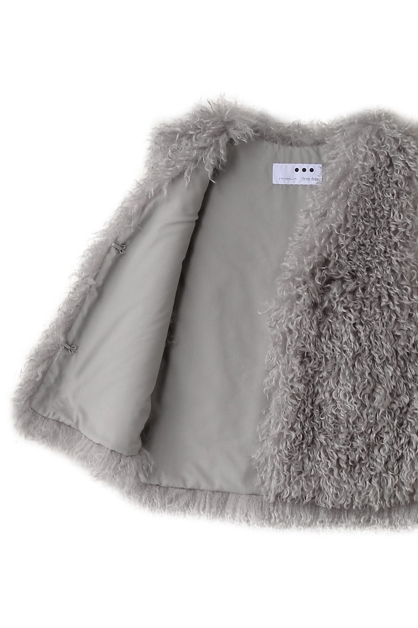 【スリー ドッツ/three dots】のウェイビーファー ショートジレ 人気、トレンドファッション・服の通販 founy(ファニー) 　ファッション　Fashion　レディースファッション　Fashion for Women　アウター　Coat / Outerwear Collection　レディースジャケット・軽アウター　Jackets　シンプル　Simple, Minimal　ジャケット　Jacket, Outerwear　パーティ　Party, Party Style　ベスト　Vest, Waistcoat　ベーシック　Basic, Essential　A/W・秋冬　Autumn/Winter　other-6|ID: prp329100004173269 ipo3291000000035978371