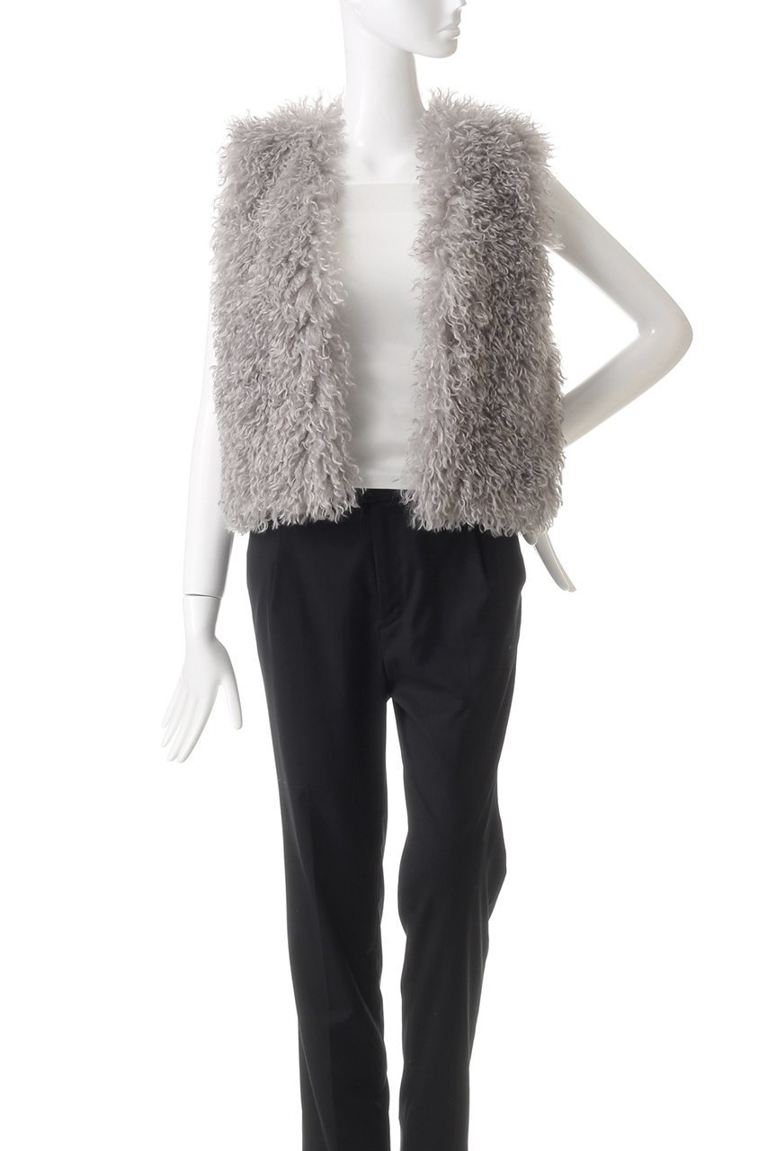 【スリー ドッツ/three dots】のウェイビーファー ショートジレ 人気、トレンドファッション・服の通販 founy(ファニー) 　ファッション　Fashion　レディースファッション　Fashion for Women　アウター　Coat / Outerwear Collection　レディースジャケット・軽アウター　Jackets　シンプル　Simple, Minimal　ジャケット　Jacket, Outerwear　パーティ　Party, Party Style　ベスト　Vest, Waistcoat　ベーシック　Basic, Essential　A/W・秋冬　Autumn/Winter　other-7|ID: prp329100004173269 ipo3291000000036814355