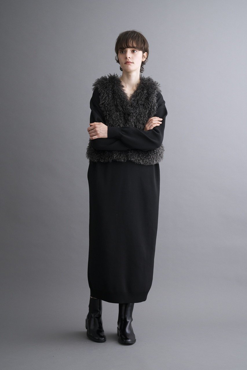 【スリー ドッツ/three dots】のウェイビーファー ショートジレ 人気、トレンドファッション・服の通販 founy(ファニー) 　ファッション　Fashion　レディースファッション　Fashion for Women　アウター　Coat / Outerwear Collection　レディースジャケット・軽アウター　Jackets　シンプル　Simple, Minimal　ジャケット　Jacket, Outerwear　パーティ　Party, Party Style　ベスト　Vest, Waistcoat　ベーシック　Basic, Essential　A/W・秋冬　Autumn/Winter　other-8|ID: prp329100004173269 ipo3291000000036814358