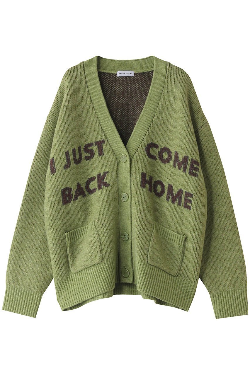 【メゾンスペシャル/MAISON SPECIAL】のLogo Jacquard Knit Cardigan/ロゴジャガードニットカーデ インテリア・キッズ・メンズ・レディースファッション・服の通販 founy(ファニー) 　ファッション　Fashion　レディースファッション　Fashion for Women　トップス・カットソー　Cut & Sew Tops　ニット　Knit Tops & Sweaters　カーディガン・羽織り　Layered Style Cardigans　カーディガン　Cardigan, Knitwear　ポケット　Pocket, Pocket Detail　GRN(グリーン)|ID: prp329100004173945 ipo3291000000032965019