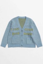 【メゾンスペシャル/MAISON SPECIAL】のLogo Jacquard Knit Cardigan/ロゴジャガードニットカーデ BLU(ブルー)|ID: prp329100004173945 ipo3291000000032965024