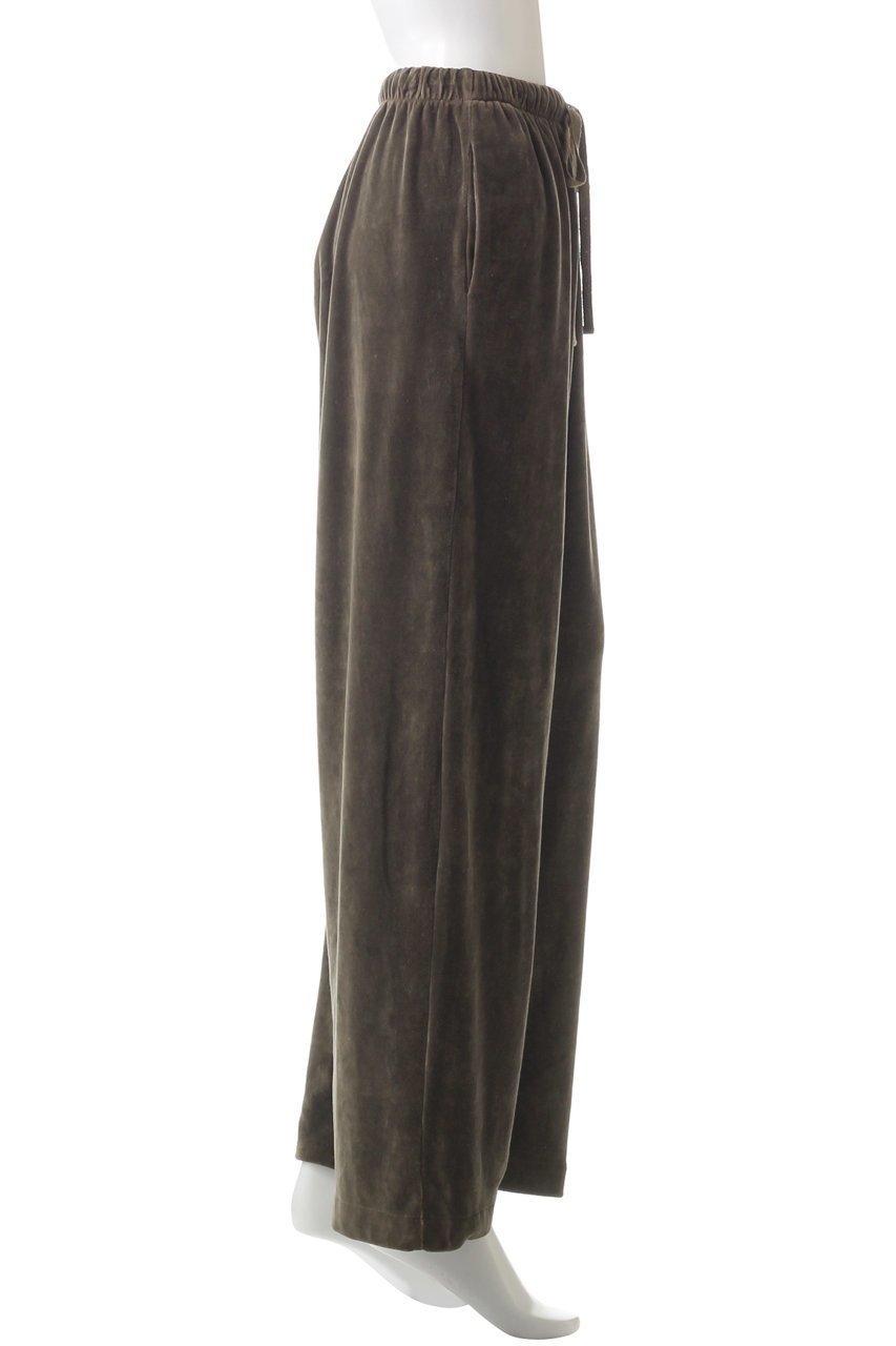 【マリリンムーン/MARILYN MOON】の【WALANCE】コットンベロアワイドパンツ 人気、トレンドファッション・服の通販 founy(ファニー) 　ファッション　Fashion　レディースファッション　Fashion for Women　パンツ　Pants & Trousers　なめらか　Smooth, Silky Texture　シンプル　Simple, Minimal　スウェット / スエット　Sweatshirt, Sweatwear　ベロア　Velour, Soft Velvet　ワイド　Wide, Wide Fit　エレガント 上品　Elegant　other-3|ID: prp329100004173946 ipo3291000000036062765