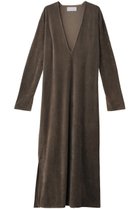 【マリリンムーン/MARILYN MOON】の【WALANCE】コットンベロアディープVネックドレス モカブラウン|ID: prp329100004173947 ipo3291000000035793411