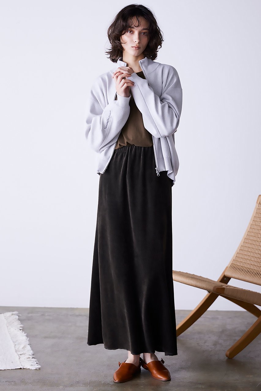 【マリリンムーン/MARILYN MOON】の【WALANCE】コットンベロアロングスカート 人気、トレンドファッション・服の通販 founy(ファニー) 　ファッション　Fashion　レディースファッション　WOMEN　スカート　Skirt　ロングスカート　Long Skirt　なめらか　Smooth　スウェット　Sweat　トレンド　Trend　フレア　Flare　ベロア　Velor　ロング　Long　エレガント 上品　Elegant　other-6|ID: prp329100004173948 ipo3291000000031394179