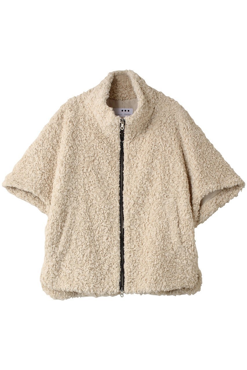 【スリー ドッツ/three dots】のプードルボア ポンチョベスト インテリア・キッズ・メンズ・レディースファッション・服の通販 founy(ファニー) 　ファッション　Fashion　レディースファッション　Fashion for Women　アウター　Coat / Outerwear Collection　レディースジャケット・軽アウター　Jackets　ポンチョ・ケープコート　Ponchos & Capes　おすすめ　Recommended / Our Picks　シェイプ　Shape, Slim Fit　ショルダー　Shoulder, Shoulder Strap　ショート　Short, Short Length　ジャケット　Jacket, Outerwear　スキニーデニム　Skinny Jeans, Slim Jeans　スタンド　Stand Collar, Upright Stand　バランス　Balance, Style Balance　パイピング　Piping, Trim Design　フロント　Front, Front Design　ベスト　Vest, Waistcoat　ポンチョ　Poncho, Cape Style　定番　Standard, Basic Item　A/W・秋冬　Autumn/Winter　オフホワイト|ID: prp329100004174003 ipo3291000000032935281