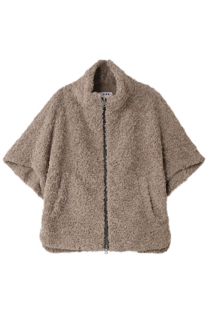 【スリー ドッツ/three dots】のプードルボア ポンチョベスト インテリア・キッズ・メンズ・レディースファッション・服の通販 founy(ファニー) 　ファッション　Fashion　レディースファッション　Fashion for Women　アウター　Coat / Outerwear Collection　レディースジャケット・軽アウター　Jackets　ポンチョ・ケープコート　Ponchos & Capes　おすすめ　Recommended / Our Picks　シェイプ　Shape, Slim Fit　ショルダー　Shoulder, Shoulder Strap　ショート　Short, Short Length　ジャケット　Jacket, Outerwear　スキニーデニム　Skinny Jeans, Slim Jeans　スタンド　Stand Collar, Upright Stand　バランス　Balance, Style Balance　パイピング　Piping, Trim Design　フロント　Front, Front Design　ベスト　Vest, Waistcoat　ポンチョ　Poncho, Cape Style　定番　Standard, Basic Item　A/W・秋冬　Autumn/Winter　グレーベージュ|ID: prp329100004174003 ipo3291000000032935288