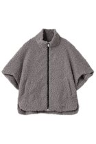 【スリー ドッツ/three dots】のプードルボア ポンチョベスト グレー|ID: prp329100004174003 ipo3291000000034397912