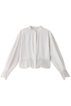 【ミディウミソリッド/MIDIUMISOLID】のlace cutwork shirt シャツ off white|ID:prp329100004174010