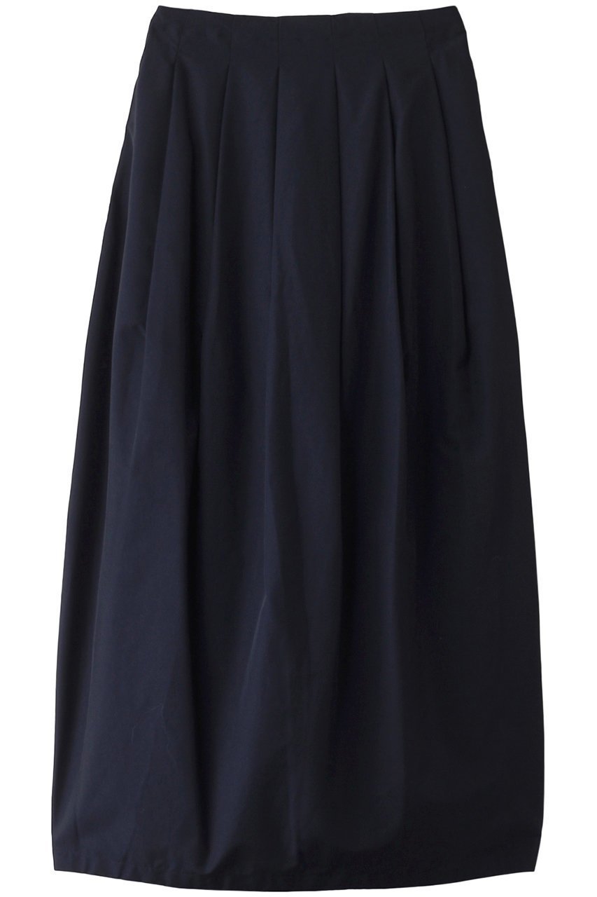 【ミディウミソリッド/MIDIUMISOLID】のC/NY tucked cocoon SK スカート インテリア・キッズ・メンズ・レディースファッション・服の通販 founy(ファニー) 　ファッション　Fashion　レディースファッション　Fashion for Women　スカート　Skirts　ロングスカート　Long Skirts / Maxi & Midi Skirts　おすすめ　Recommended / Our Picks　コンパクト　Compact, Small Size　トレンド　Trend, Trending Now　ロング　Long, Long-Length　navy|ID: prp329100004174011 ipo3291000000035694005