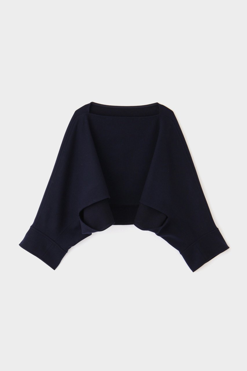 【ル フィル/LE PHIL】のニードルパンチジャージーショートプルオーバー インテリア・キッズ・メンズ・レディースファッション・服の通販 founy(ファニー) 　ファッション　Fashion　レディースファッション　Fashion for Women　トップス・カットソー　Cut & Sew Tops　ニット　Knit Tops & Sweaters　カジュアルプルオーバー・ニットトップス　Pullovers & Knit Tops / Casual Pullovers　ウォーム　Warm Fabric　カーディガン　Cardigan, Knitwear　クロップド　Cropped, Short Length　ダブル　Double, Double-Breasted　パターン　Pattern, Design Print　フォルム　Silhouette, Form　羽織　Haori, Light Jacket　ネイビー|ID: prp329100004174016 ipo3291000000032966822