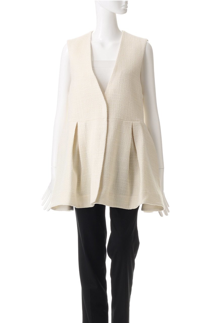 【ル フィル/LE PHIL】のバスケットツィードジレ 人気、トレンドファッション・服の通販 founy(ファニー) 　ファッション　Fashion　レディースファッション　Fashion for Women　アウター　Coat / Outerwear Collection　レディースジャケット・軽アウター　Jackets　シンプル　Simple, Minimal　ジャケット　Jacket, Outerwear　ツイード　Twill, Twill Weave　ドレス　Dress, One-Piece　ベスト　Vest, Waistcoat　ミドル　Middle Length, Mid Height　エレガント 上品　Elegant　other-2|ID: prp329100004174018 ipo3291000000035961253