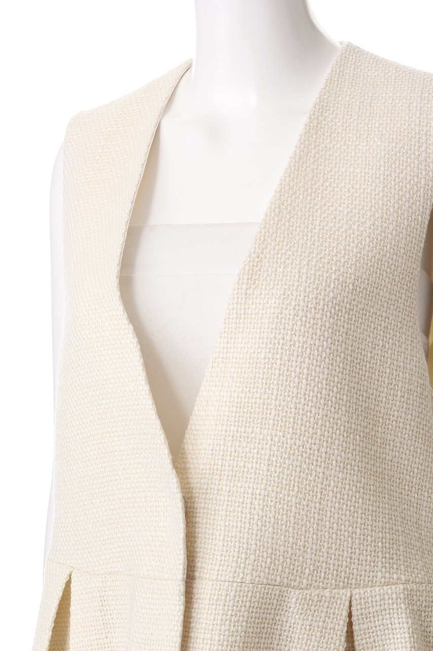 【ル フィル/LE PHIL】のバスケットツィードジレ 人気、トレンドファッション・服の通販 founy(ファニー) 　ファッション　Fashion　レディースファッション　Fashion for Women　アウター　Coat / Outerwear Collection　レディースジャケット・軽アウター　Jackets　シンプル　Simple, Minimal　ジャケット　Jacket, Outerwear　ツイード　Twill, Twill Weave　ドレス　Dress, One-Piece　ベスト　Vest, Waistcoat　ミドル　Middle Length, Mid Height　エレガント 上品　Elegant　other-5|ID: prp329100004174018 ipo3291000000035961256