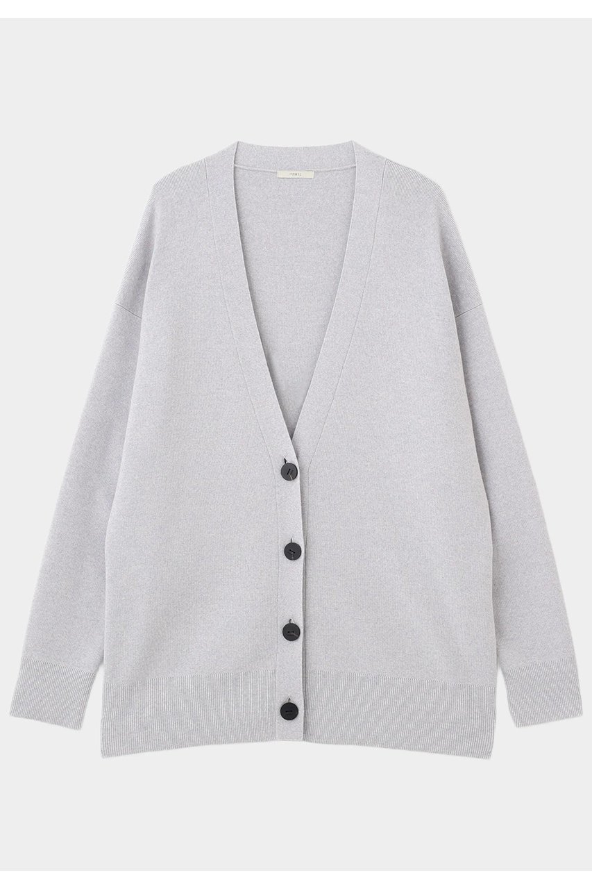 【ル フィル/LE PHIL】のウールオーバーサイズカーディガン インテリア・キッズ・メンズ・レディースファッション・服の通販 founy(ファニー) 　ファッション　Fashion　レディースファッション　Fashion for Women　トップス・カットソー　Cut & Sew Tops　ニット　Knit Tops & Sweaters　カーディガン・羽織り　Layered Style Cardigans　カジュアルプルオーバー・ニットトップス　Pullovers & Knit Tops / Casual Pullovers　おすすめ　Recommended / Our Picks　カーディガン　Cardigan, Knitwear　スタンダード　Standard, Basic　スリット　Slit, Slit Detail　セットアップ　Set-Up, Coordinated Outfit　タートル　Turtleneck, Turtle Collar　ボトム　Bottoms, Lower Wear　新作・新入荷　New Arrivals / New In　グレー|ID: prp329100004174023 ipo3291000000034176185