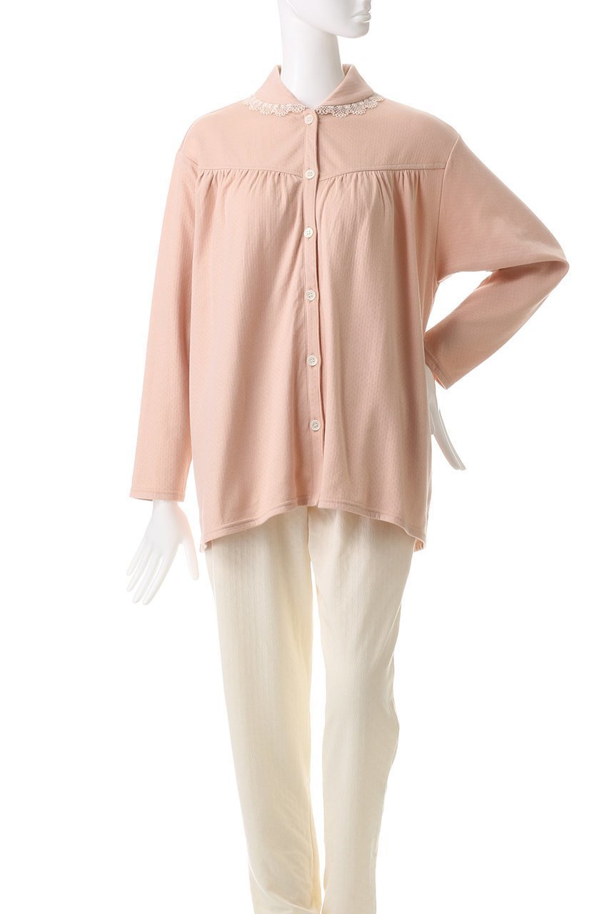 【ナナデコール/nanadecor】のスズランパジャマトップス 人気、トレンドファッション・服の通販 founy(ファニー) 　ファッション　Fashion　レディースファッション　Fashion for Women　トップス・カットソー　Cut & Sew Tops　おすすめ　Recommended / Our Picks　セットアップ　Set-Up, Coordinated Outfit　パジャマ　Pajamas, Sleepwear　フェミニン　Feminine, Girly　リラックス　Relax, Relaxed Fit　レース　Lace, Lace Fabric　other-2|ID: prp329100004179711 ipo3291000000033342233