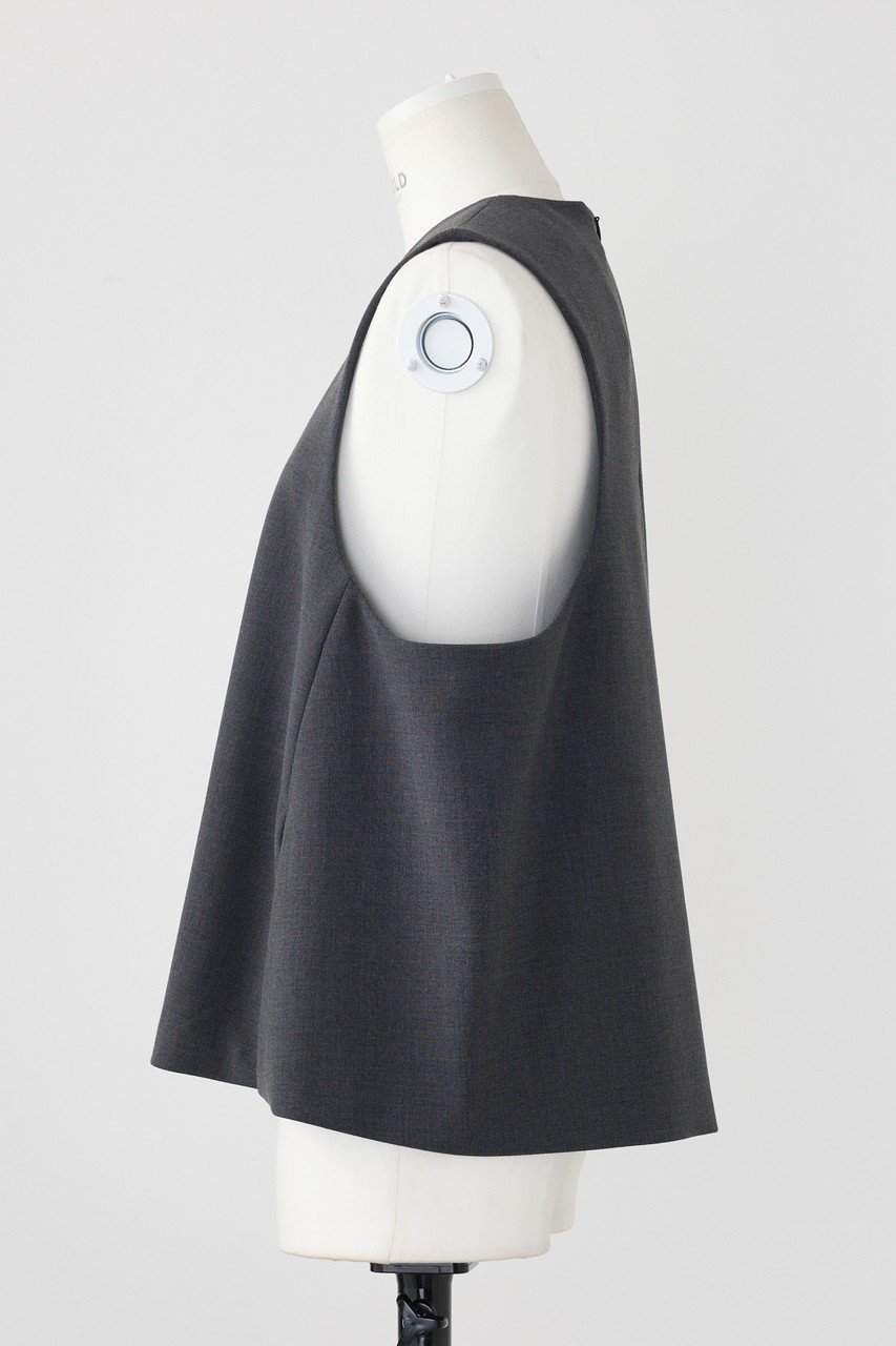 【エンフォルド/ENFOLD】のダブルクロス スリットベスト 人気、トレンドファッション・服の通販 founy(ファニー) 　ファッション　Fashion　レディースファッション　Fashion for Women　アウター　Coat / Outerwear Collection　レディースジャケット・軽アウター　Jackets　おすすめ　Recommended / Our Picks　ジャケット　Jacket, Outerwear　スリット　Slit, Slit Detail　ダブル　Double, Double-Breasted　バランス　Balance, Style Balance　フロント　Front, Front Design　ベスト　Vest, Waistcoat　ワイド　Wide, Wide Fit　other-2|ID: prp329100004179720 ipo3291000000035654795