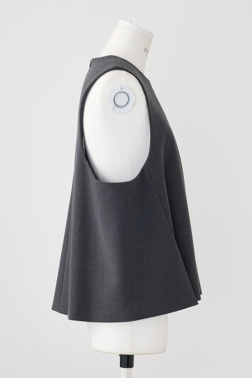 【エンフォルド/ENFOLD】のダブルクロス スリットベスト 人気、トレンドファッション・服の通販 founy(ファニー) 　ファッション　Fashion　レディースファッション　Fashion for Women　アウター　Coat / Outerwear Collection　レディースジャケット・軽アウター　Jackets　おすすめ　Recommended / Our Picks　ジャケット　Jacket, Outerwear　スリット　Slit, Slit Detail　ダブル　Double, Double-Breasted　バランス　Balance, Style Balance　フロント　Front, Front Design　ベスト　Vest, Waistcoat　ワイド　Wide, Wide Fit　other-4|ID: prp329100004179720 ipo3291000000035654798