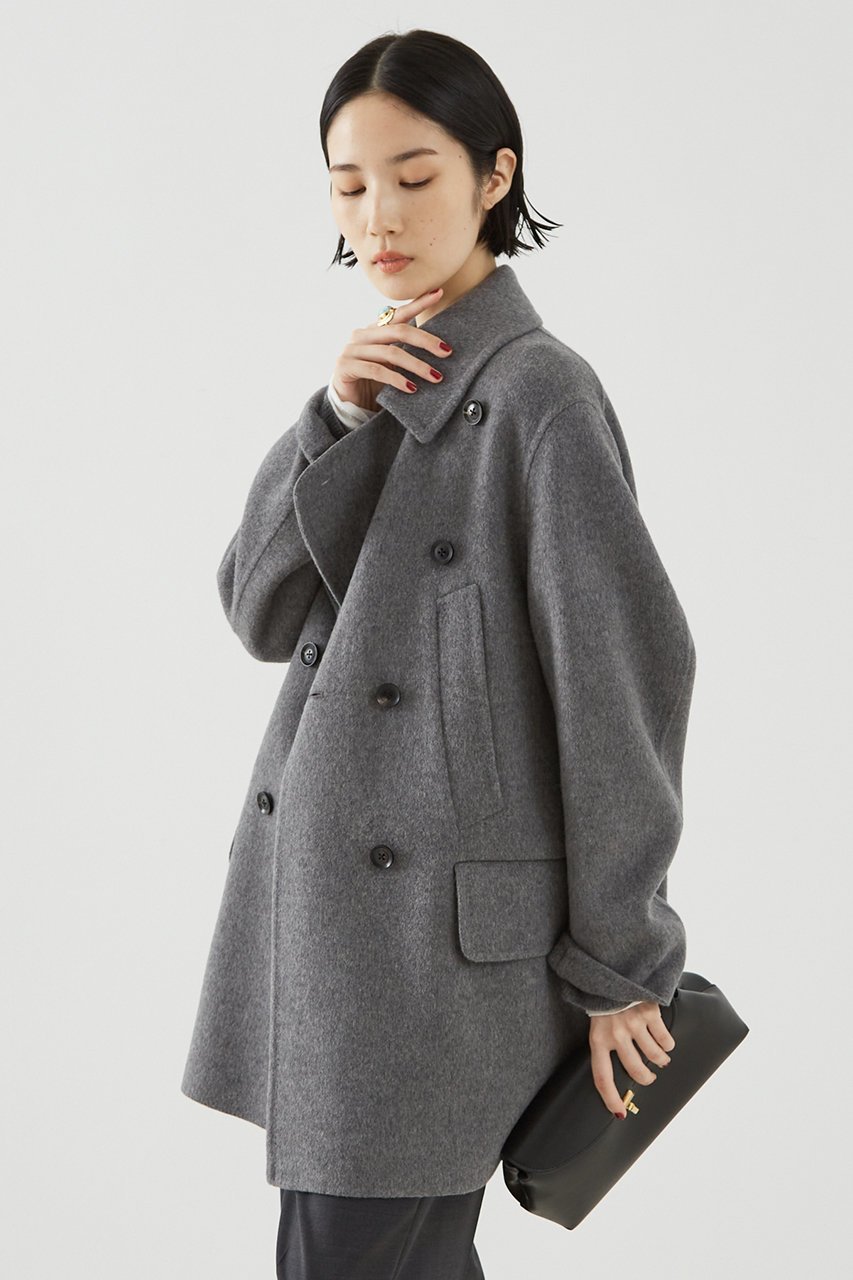 【ザ ストア バイ シー/THE STORE by C】のダブルフェイスPコート 人気、トレンドファッション・服の通販 founy(ファニー) 　ファッション　Fashion　レディースファッション　Fashion for Women　アウター　Coat / Outerwear Collection　コート・ロングコート・ピーコート　Long Coats, Peacoats & More　Pコート　Pea Coats　クラシック　Classic, Timeless Style　ダブル　Double, Double-Breasted　フェイス　Face, Facial Design　フラップ　Flap, Flap Pocket　ポケット　Pocket, Pocket Detail　ロング　Long, Long-Length　other-2|ID: prp329100004179722 ipo3291000000032945765