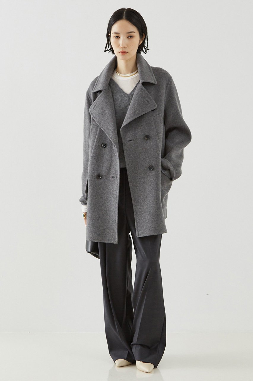 【ザ ストア バイ シー/THE STORE by C】のダブルフェイスPコート 人気、トレンドファッション・服の通販 founy(ファニー) 　ファッション　Fashion　レディースファッション　Fashion for Women　アウター　Coat / Outerwear Collection　コート・ロングコート・ピーコート　Long Coats, Peacoats & More　Pコート　Pea Coats　クラシック　Classic, Timeless Style　ダブル　Double, Double-Breasted　フェイス　Face, Facial Design　フラップ　Flap, Flap Pocket　ポケット　Pocket, Pocket Detail　ロング　Long, Long-Length　other-3|ID: prp329100004179722 ipo3291000000032945771