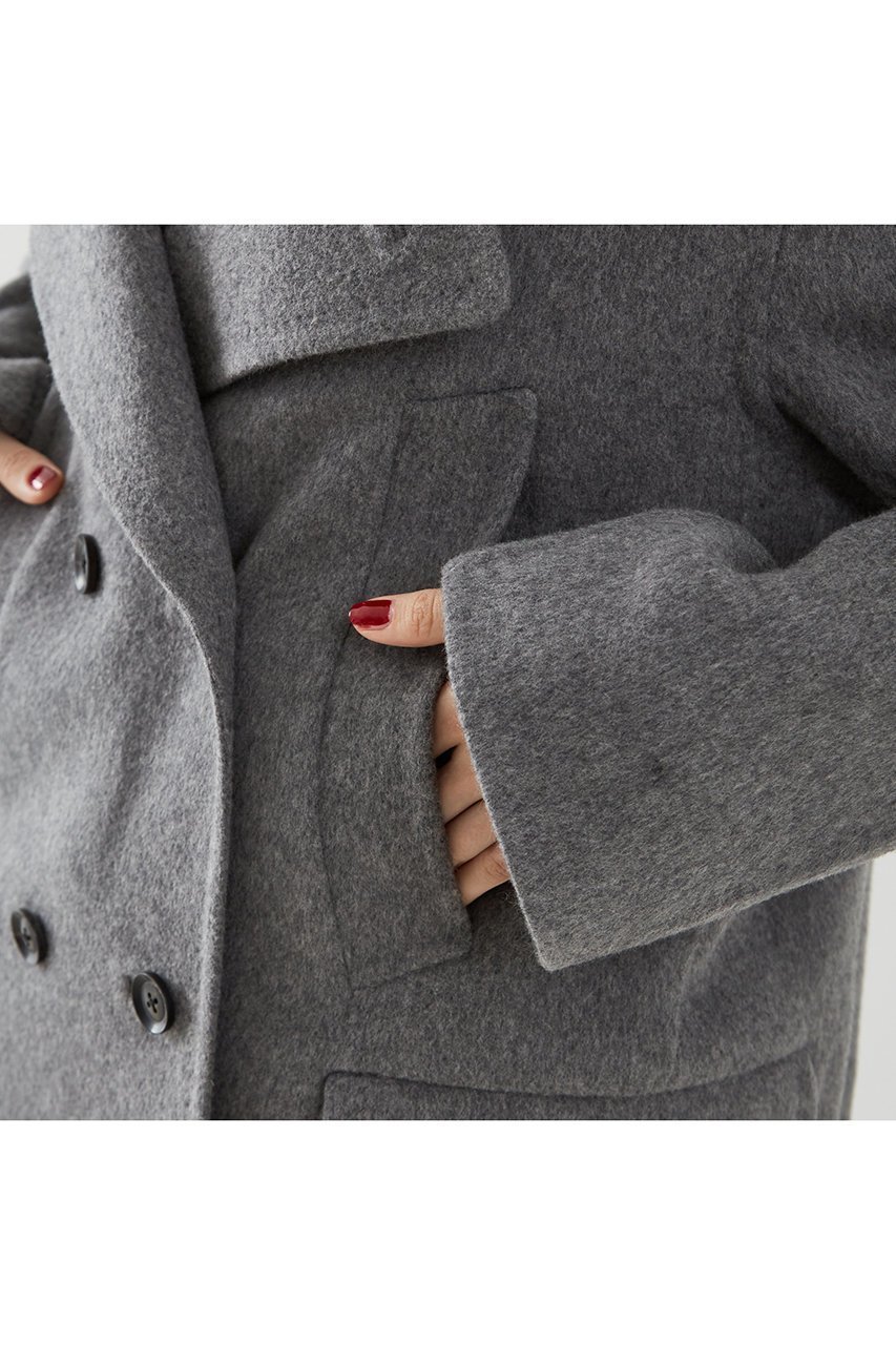 【ザ ストア バイ シー/THE STORE by C】のダブルフェイスPコート 人気、トレンドファッション・服の通販 founy(ファニー) 　ファッション　Fashion　レディースファッション　Fashion for Women　アウター　Coat / Outerwear Collection　コート・ロングコート・ピーコート　Long Coats, Peacoats & More　Pコート　Pea Coats　クラシック　Classic, Timeless Style　ダブル　Double, Double-Breasted　フェイス　Face, Facial Design　フラップ　Flap, Flap Pocket　ポケット　Pocket, Pocket Detail　ロング　Long, Long-Length　other-8|ID: prp329100004179722 ipo3291000000032945802