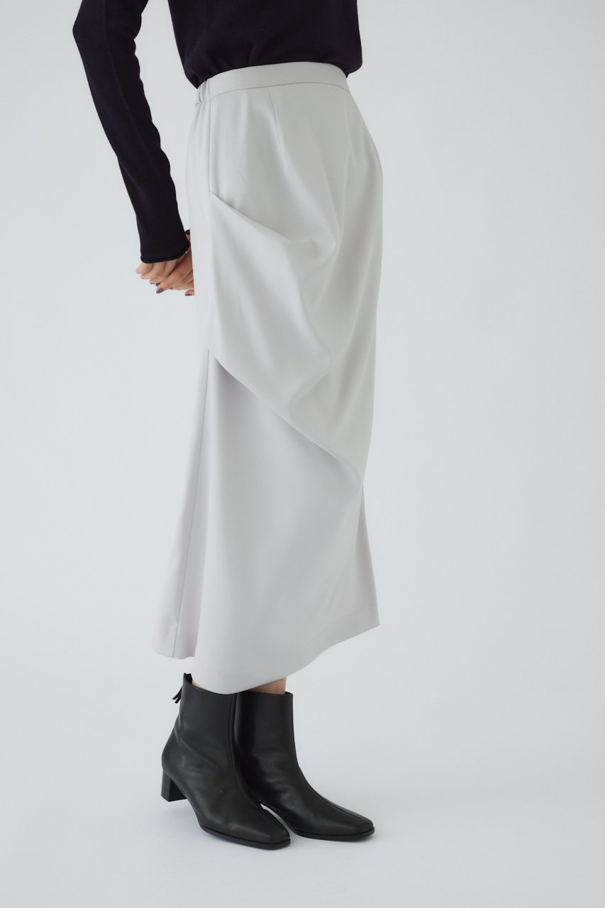 【リムアーク/RIM.ARK】のTuck asymmetry SK/スカート 人気、トレンドファッション・服の通販 founy(ファニー) 　ファッション　Fashion　レディースファッション　Fashion for Women　スカート　Skirts　ロングスカート　Long Skirts / Maxi & Midi Skirts　アシンメトリー　Asymmetrical Style　サテン　Satin, Glossy Fabric　シルク　Silk, 100% Silk　フォーマル　Formal, Dressy　ロング　Long, Long-Length　エレガント 上品　Elegant　other-6|ID: prp329100004179723 ipo3291000000032786377