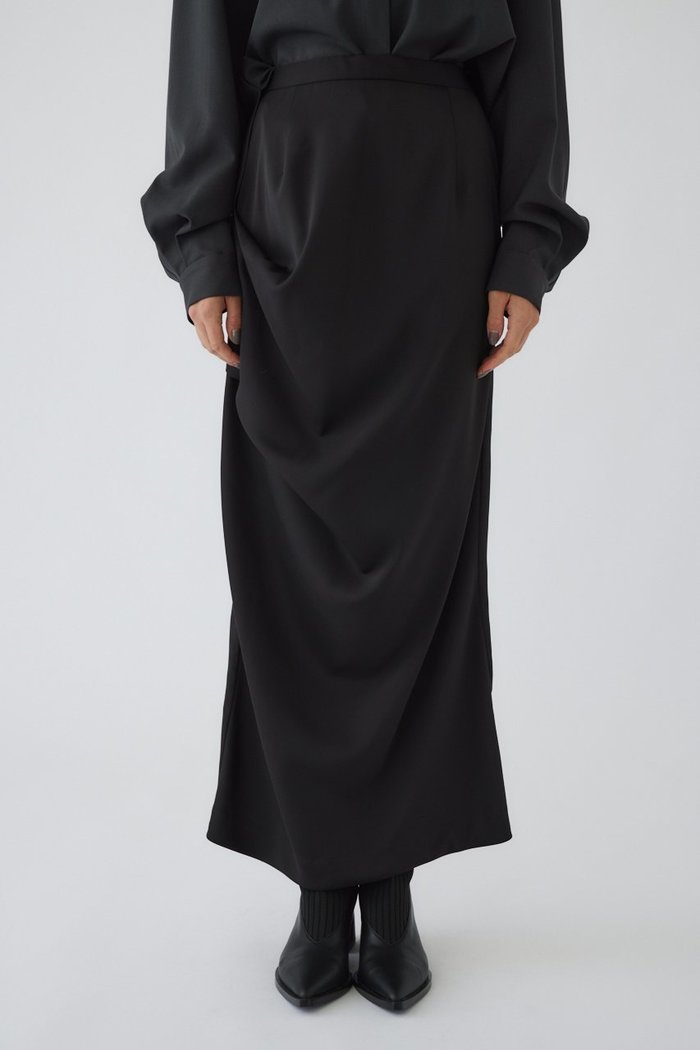 【リムアーク/RIM.ARK】のTuck asymmetry SK/スカート インテリア・キッズ・メンズ・レディースファッション・服の通販 founy(ファニー) https://founy.com/ ファッション Fashion レディースファッション Fashion for Women スカート Skirts ロングスカート Long Skirts / Maxi & Midi Skirts アシンメトリー Asymmetrical Style サテン Satin, Glossy Fabric シルク Silk, 100% Silk フォーマル Formal, Dressy ロング Long, Long-Length エレガント 上品 Elegant |ID: prp329100004179723 ipo3291000000034970730