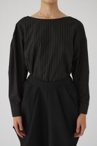 【リムアーク/RIM.ARK】のShoulder volume scarf set/ブラウス 人気、トレンドファッション・服の通販 founy(ファニー) ファッション Fashion レディースファッション WOMEN トップス・カットソー Tops/Tshirt シャツ/ブラウス Shirts/Blouses スカーフ Scarf ストライプ Stripe スリーブ Sleeve ロング Long thumbnail ブラック|ID: prp329100004179724 ipo3291000000032377239