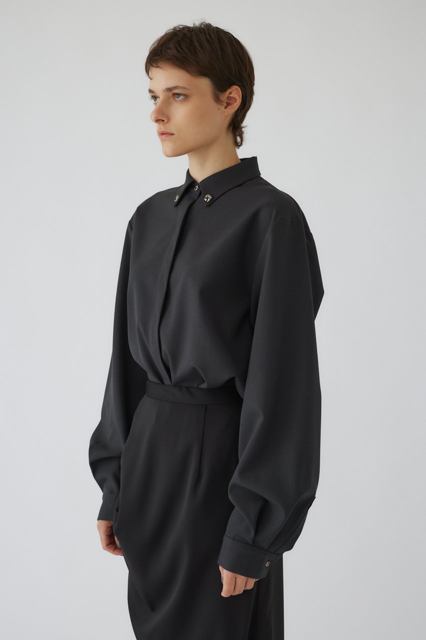 【リムアーク/RIM.ARK】のDress up SH/シャツ 人気、トレンドファッション・服の通販 founy(ファニー) 　ファッション　Fashion　レディースファッション　Fashion for Women　トップス・カットソー　Cut & Sew Tops　シャツ・ブラウス・オフィスカジュアル　Elegant Blouses & Button-Ups　ワンピース　Dresses　フォーマル・パーティードレス・結婚式用ドレス　Elegant & Casual Dresses　アクセサリー　Fashion Accessories　スリーブ　Sleeve, Long Sleeve / Short Sleeve　メランジ　Melange, Mixed Yarn　ロング　Long, Long-Length　other-3|ID: prp329100004179726 ipo3291000000032881315