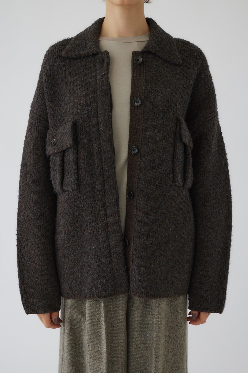 【リムアーク/RIM.ARK】のKnit blouson/ブルゾン 人気、トレンドファッション・服の通販 founy(ファニー) 　ファッション　Fashion　レディースファッション　Fashion for Women　アウター　Coat / Outerwear Collection　レディースジャケット・軽アウター　Jackets　ブルゾンジャケット・スポーティアウター　Blouson Jackets　カーディガン　Cardigan, Knitwear　ジャケット　Jacket, Outerwear　ブルゾン　Blouson, Bomber Jacket　モダン　Modern, Contemporary　A/W・秋冬　Autumn/Winter　 other-1|ID: prp329100004179727 ipo3291000000032951212