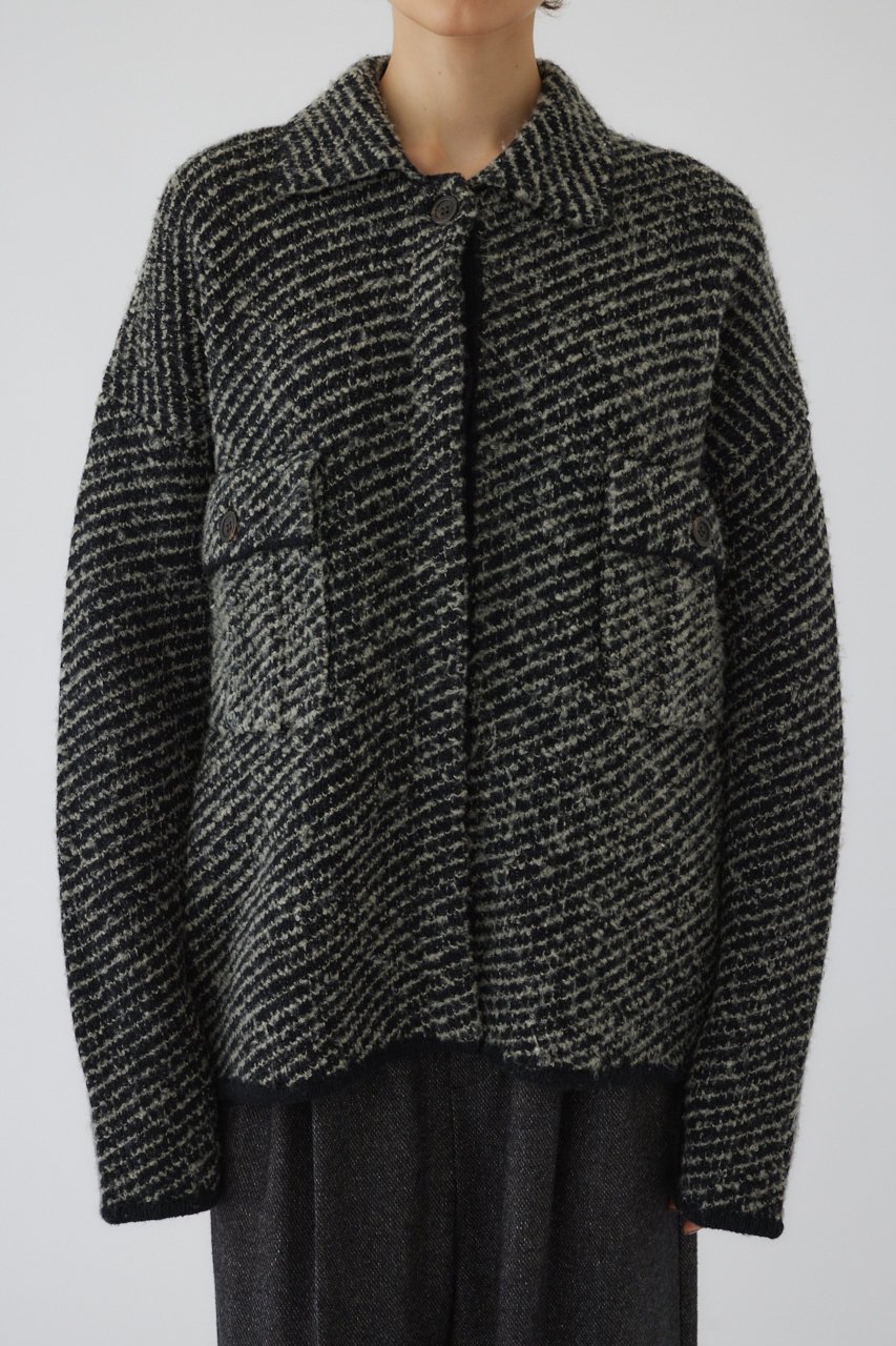 【リムアーク/RIM.ARK】のKnit blouson/ブルゾン インテリア・キッズ・メンズ・レディースファッション・服の通販 founy(ファニー) 　ファッション　Fashion　レディースファッション　Fashion for Women　アウター　Coat / Outerwear Collection　レディースジャケット・軽アウター　Jackets　ブルゾンジャケット・スポーティアウター　Blouson Jackets　カーディガン　Cardigan, Knitwear　ジャケット　Jacket, Outerwear　ブルゾン　Blouson, Bomber Jacket　モダン　Modern, Contemporary　A/W・秋冬　Autumn/Winter　マルチ(混色)|ID: prp329100004179727 ipo3291000000032951228