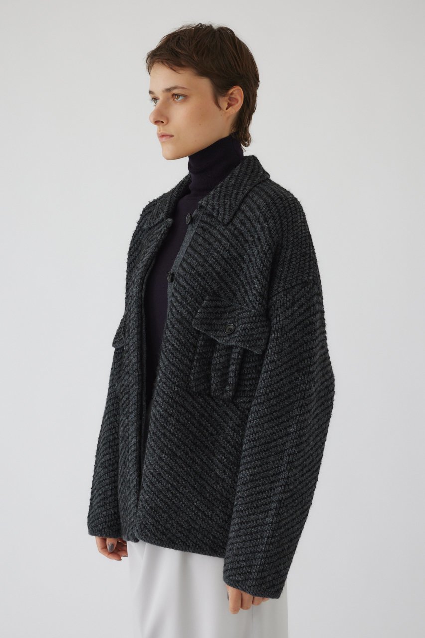【リムアーク/RIM.ARK】のKnit blouson/ブルゾン 人気、トレンドファッション・服の通販 founy(ファニー) 　ファッション　Fashion　レディースファッション　Fashion for Women　アウター　Coat / Outerwear Collection　レディースジャケット・軽アウター　Jackets　ブルゾンジャケット・スポーティアウター　Blouson Jackets　カーディガン　Cardigan, Knitwear　ジャケット　Jacket, Outerwear　ブルゾン　Blouson, Bomber Jacket　モダン　Modern, Contemporary　A/W・秋冬　Autumn/Winter　other-2|ID: prp329100004179727 ipo3291000000032951233