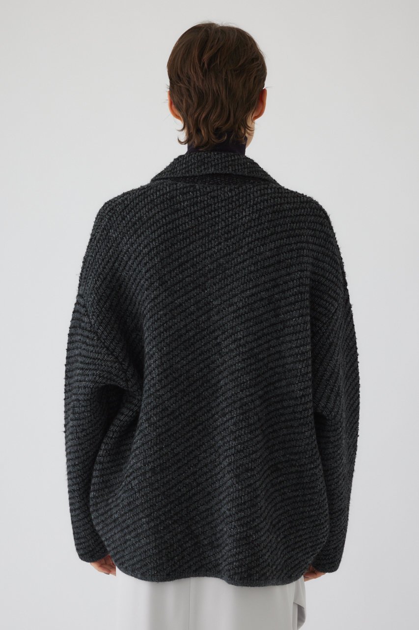 【リムアーク/RIM.ARK】のKnit blouson/ブルゾン 人気、トレンドファッション・服の通販 founy(ファニー) 　ファッション　Fashion　レディースファッション　Fashion for Women　アウター　Coat / Outerwear Collection　レディースジャケット・軽アウター　Jackets　ブルゾンジャケット・スポーティアウター　Blouson Jackets　カーディガン　Cardigan, Knitwear　ジャケット　Jacket, Outerwear　ブルゾン　Blouson, Bomber Jacket　モダン　Modern, Contemporary　A/W・秋冬　Autumn/Winter　other-4|ID: prp329100004179727 ipo3291000000032951244