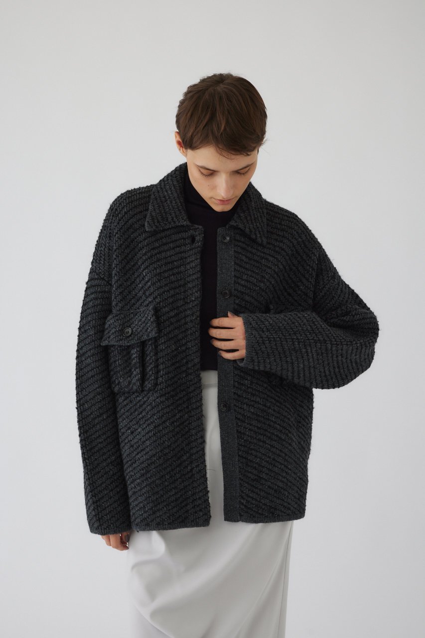【リムアーク/RIM.ARK】のKnit blouson/ブルゾン 人気、トレンドファッション・服の通販 founy(ファニー) 　ファッション　Fashion　レディースファッション　Fashion for Women　アウター　Coat / Outerwear Collection　レディースジャケット・軽アウター　Jackets　ブルゾンジャケット・スポーティアウター　Blouson Jackets　カーディガン　Cardigan, Knitwear　ジャケット　Jacket, Outerwear　ブルゾン　Blouson, Bomber Jacket　モダン　Modern, Contemporary　A/W・秋冬　Autumn/Winter　other-6|ID: prp329100004179727 ipo3291000000032951250