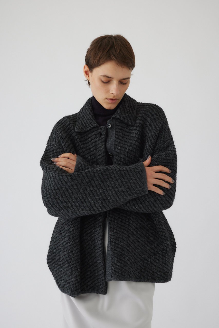 【リムアーク/RIM.ARK】のKnit blouson/ブルゾン 人気、トレンドファッション・服の通販 founy(ファニー) 　ファッション　Fashion　レディースファッション　Fashion for Women　アウター　Coat / Outerwear Collection　レディースジャケット・軽アウター　Jackets　ブルゾンジャケット・スポーティアウター　Blouson Jackets　カーディガン　Cardigan, Knitwear　ジャケット　Jacket, Outerwear　ブルゾン　Blouson, Bomber Jacket　モダン　Modern, Contemporary　A/W・秋冬　Autumn/Winter　other-7|ID: prp329100004179727 ipo3291000000032951254