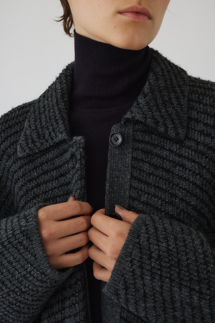 【リムアーク/RIM.ARK】のKnit blouson/ブルゾン 人気、トレンドファッション・服の通販 founy(ファニー) 　ファッション　Fashion　レディースファッション　Fashion for Women　アウター　Coat / Outerwear Collection　レディースジャケット・軽アウター　Jackets　ブルゾンジャケット・スポーティアウター　Blouson Jackets　カーディガン　Cardigan, Knitwear　ジャケット　Jacket, Outerwear　ブルゾン　Blouson, Bomber Jacket　モダン　Modern, Contemporary　A/W・秋冬　Autumn/Winter　other-8|ID: prp329100004179727 ipo3291000000032951258