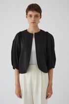 【リムアーク/RIM.ARK】のVolume sleeve short JK/ジャケット 人気、トレンドファッション・服の通販 founy(ファニー) ファッション Fashion レディースファッション Fashion for Women アウター Coat / Outerwear Collection レディースジャケット・軽アウター Jackets アクセサリー Fashion Accessories サテン Satin, Glossy Fabric シルク Silk, 100% Silk ジップ Zip, Zipper ジャケット Jacket, Outerwear スリーブ Sleeve, Long Sleeve / Short Sleeve フォーマル Formal, Dressy エレガント 上品 Elegant thumbnail ブラック|ID: prp329100004179728 ipo3291000000034969852