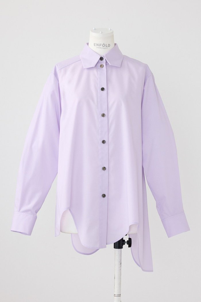 【エンフォルド/ENFOLD】のT/Cタイプライター カーブアシンメ SH/シャツ インテリア・キッズ・メンズ・レディースファッション・服の通販 founy(ファニー) https://founy.com/ ファッション Fashion レディースファッション Fashion for Women トップス・カットソー Cut & Sew Tops シャツ・ブラウス・オフィスカジュアル Elegant Blouses & Button-Ups おすすめ Recommended / Our Picks アシンメトリー Asymmetrical Style ウェーブ Wavy Pattern スリーブ Sleeve, Long Sleeve / Short Sleeve タイプライター Typewriter Fabric, Crisp Cotton バランス Balance, Style Balance ベスト Vest, Waistcoat ロング Long, Long-Length |ID: prp329100004179732 ipo3291000000036221043