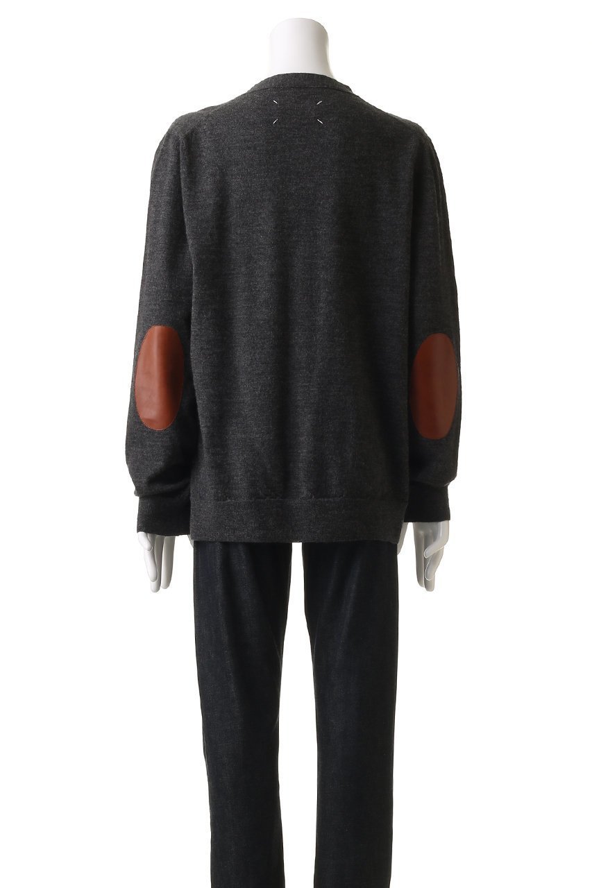 【メゾン マルジェラ/MAISON MARGIELA / MEN】の【MEN】エルボーパッチ Vネック ウール カーディガン 人気、トレンドファッション・服の通販 founy(ファニー) 　ファッション　Fashion　メンズファッション　Fashion for Men　カーディガン　Cardigan, Knitwear　ベーシック　Basic, Essential　other-4|ID: prp329100004179746 ipo3291000000036098484