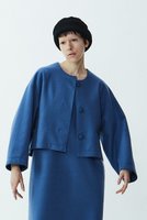 【プレインピープル/PLAIN PEOPLE】のSuper140ミルド天竺ノーカラーコクーンブルゾン 人気、トレンドファッション・服の通販 founy(ファニー) ファッション Fashion レディースファッション WOMEN アウター Coat Outerwear ジャケット Jackets ブルゾン Blouson/Jackets なめらか Smooth ジャケット Jacket ブルゾン Blouson NEW・新作・新着・新入荷 New Arrivals |ID:prp329100004179756