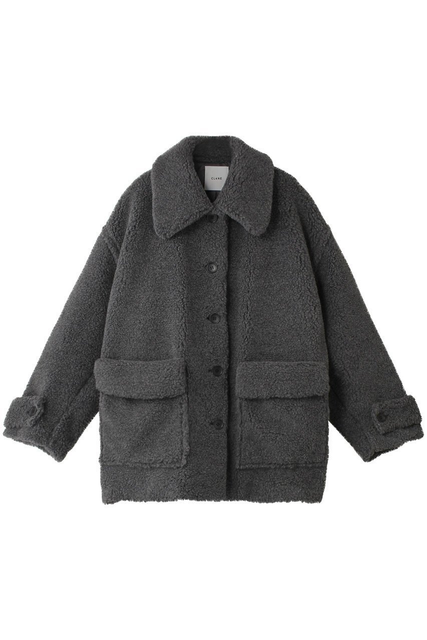 【クラネ/CLANE】のRIDGE POCKET BOA OVER COAT ジャケット インテリア・キッズ・メンズ・レディースファッション・服の通販 founy(ファニー) 　ファッション　Fashion　レディースファッション　WOMEN　アウター　Coat Outerwear　コート　Coats　ジャケット　Jackets　A/W・秋冬　Aw・Autumn/Winter・Fw・Fall-Winter　ジャケット　Jacket　パッチ　Patch　ポケット　Pocket　NEW・新作・新着・新入荷　New Arrivals　GRAY|ID: prp329100004179794 ipo3291000000028954038