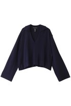 【ミズイロ インド/mizuiro ind】のskipper P/O プルオーバー 人気、トレンドファッション・服の通販 founy(ファニー) ファッション Fashion レディースファッション WOMEN トップス・カットソー Tops/Tshirt ニット Knit Tops プルオーバー Pullover クロップド Cropped スキッパー Skipper スリット Slit トレンド Trend NEW・新作・新着・新入荷 New Arrivals thumbnail navy|ID: prp329100004179795 ipo3291000000028954041