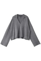 【ミズイロ インド/mizuiro ind】のskipper P/O プルオーバー 人気、トレンドファッション・服の通販 founy(ファニー) ファッション Fashion レディースファッション Fashion for Women トップス・カットソー Cut & Sew Tops ニット Knit Tops & Sweaters カジュアルプルオーバー・ニットトップス Pullovers & Knit Tops / Casual Pullovers クロップド Cropped, Short Length スキッパー Skipper, Open Collar スリット Slit, Slit Detail トレンド Trend, Trending Now thumbnail l.gray|ID: prp329100004179795 ipo3291000000032926476