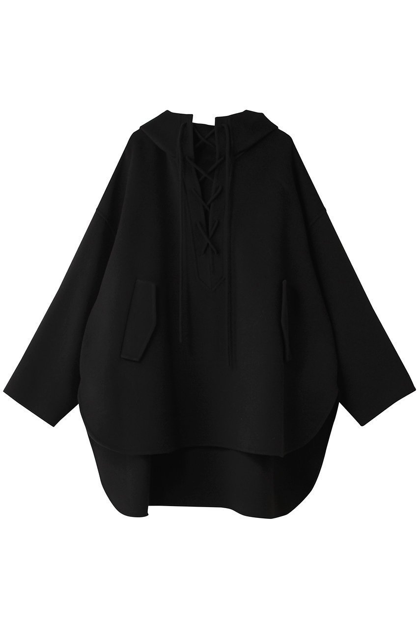 【ル フィル/LE PHIL】のソフトウールリバーフーディー インテリア・キッズ・メンズ・レディースファッション・服の通販 founy(ファニー) 　ファッション　Fashion　レディースファッション　Fashion for Women　アウター　Coat / Outerwear Collection　レディースジャケット・軽アウター　Jackets　ブルゾンジャケット・スポーティアウター　Blouson Jackets　ジャケット　Jacket, Outerwear　スリット　Slit, Slit Detail　ブルゾン　Blouson, Bomber Jacket　ミリタリー　Military, Army Style　レース　Lace, Lace Fabric　エレガント 上品　Elegant　ブラック|ID: prp329100004179813 ipo3291000000035720761