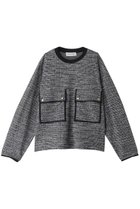 【クルニ/CULLNI】の【UNISEX】Boucle Yarn トリミング ビッグポケット プルオーバー 人気、トレンドファッション・服の通販 founy(ファニー) ファッション Fashion レディースファッション WOMEN トップス・カットソー Tops/Tshirt シャツ/ブラウス Shirts/Blouses ロング / Tシャツ T-Shirts プルオーバー Pullover カットソー Cut and Sewn A/W・秋冬 Aw・Autumn/Winter・Fw・Fall-Winter ユニセックス Unisex スリーブ Sleeve トリミング Trimming ビッグ Big フラップ Flap ポケット Pocket ロング Long エレガント 上品 Elegant NEW・新作・新着・新入荷 New Arrivals thumbnail ブラックミックス|ID: prp329100004179818 ipo3291000000028954125