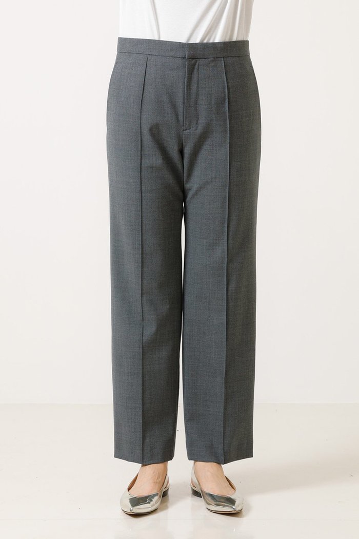 【デザイン ワークス/DESIGN WORKS】のベーシックパンツ インテリア・キッズ・メンズ・レディースファッション・服の通販 founy(ファニー) https://founy.com/ ファッション Fashion レディースファッション Fashion for Women パンツ Pants & Trousers ストレッチ Stretch, Stretchy Fabric ストレート Straight, Straight Cut センター Center, Center Line ベーシック Basic, Essential ロング Long, Long-Length |ID: prp329100004182833 ipo3291000000036023991