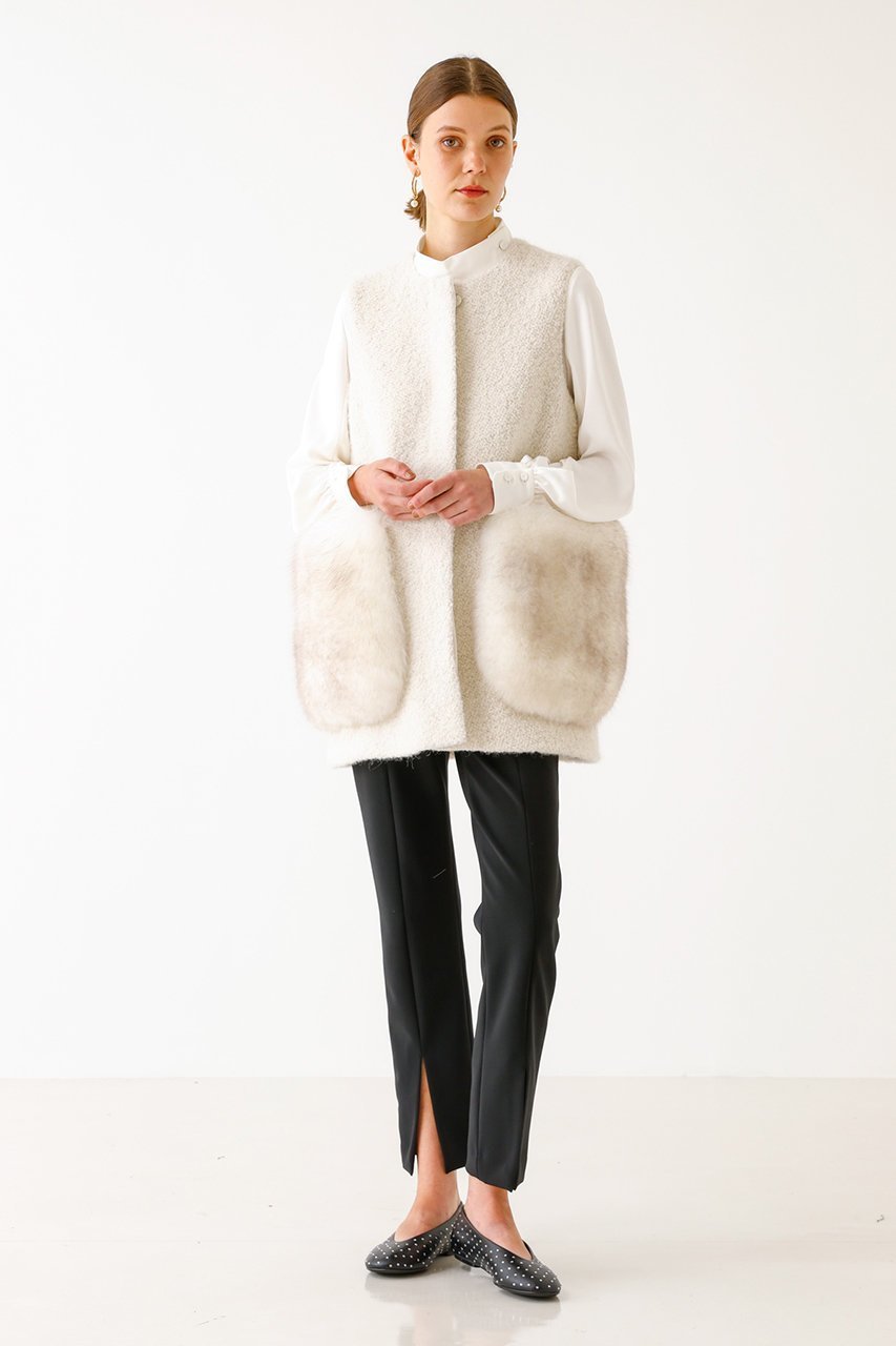 【デザイン ワークス/DESIGN WORKS】のストレッチスリット細身パンツ 人気、トレンドファッション・服の通販 founy(ファニー) 　ファッション　Fashion　レディースファッション　Fashion for Women　パンツ　Pants & Trousers　ストレッチ　Stretch, Stretchy Fabric　スリット　Slit, Slit Detail　フロント　Front, Front Design　other-8|ID: prp329100004182835 ipo3291000000032930124